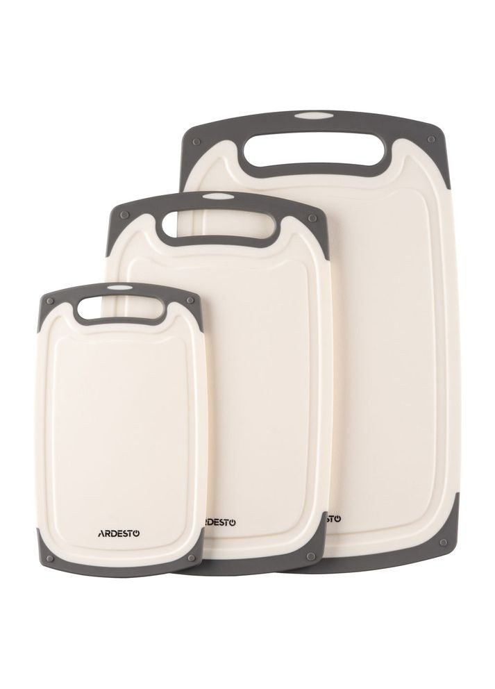 Доска кухонная Gemini, 40х24.5х0.9 см, пластик, белая AR1441BG Ardesto (387204610)