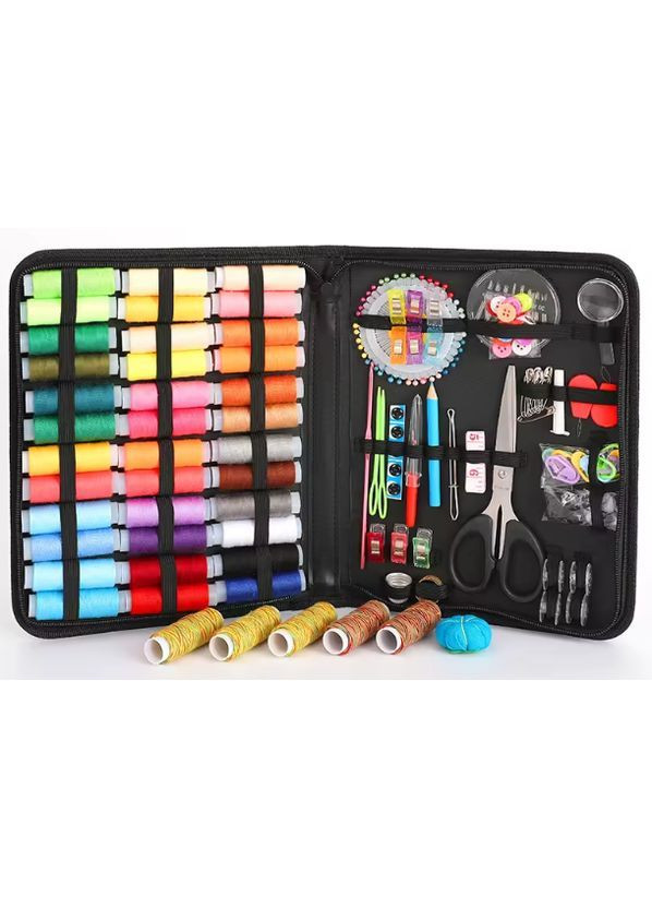 Набор для шитья и ремонта одежды №3, швейный набор, дорожный набор игл ножниц и нитей JCD (363320702)