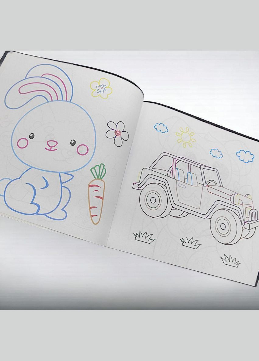 Розмальовка з кольоровими контурами "Рибка" (А25122305) Jumbi (362428634)