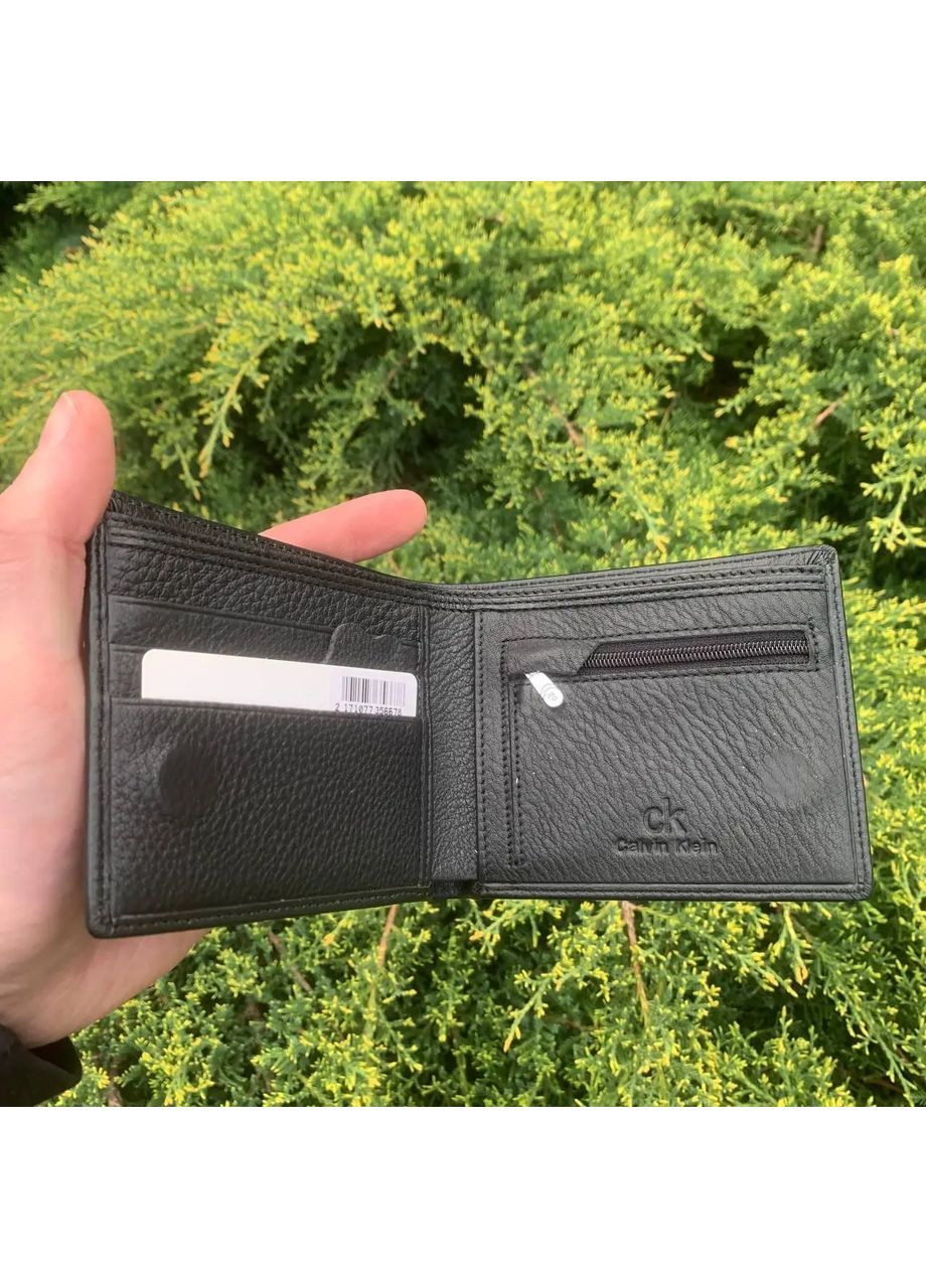 Мужкой кожаный кошелек черный (929ДК) No Brand гаманець (362577372)