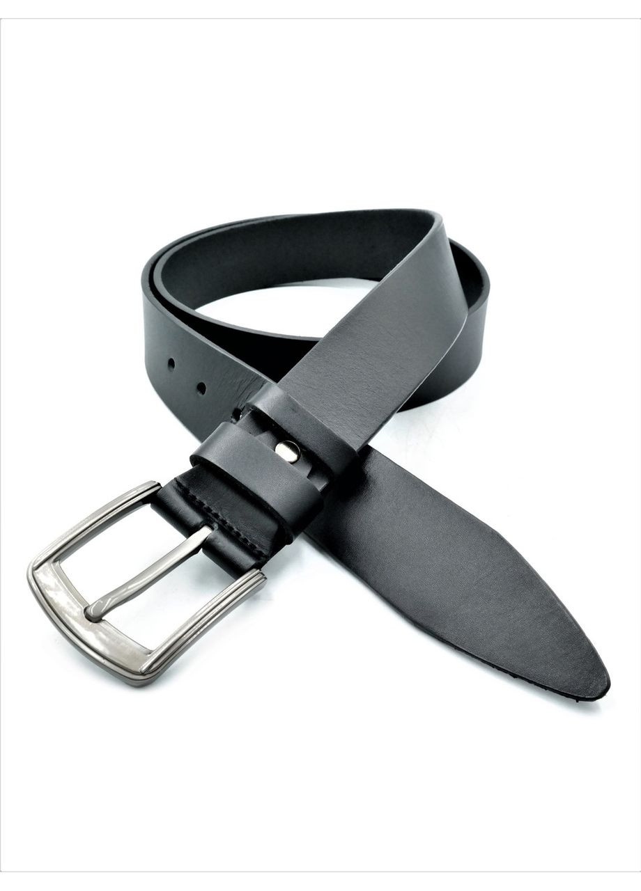 Чоловічий шкіряний чорний ремінь ProDobro (364667826)