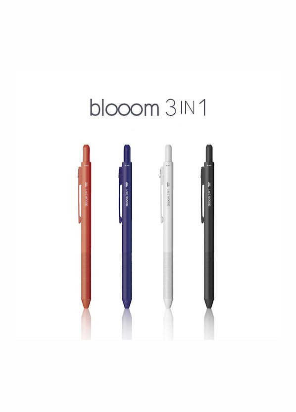 Ручка кулькова Blooom 2+1 біла Ohto (278278202)