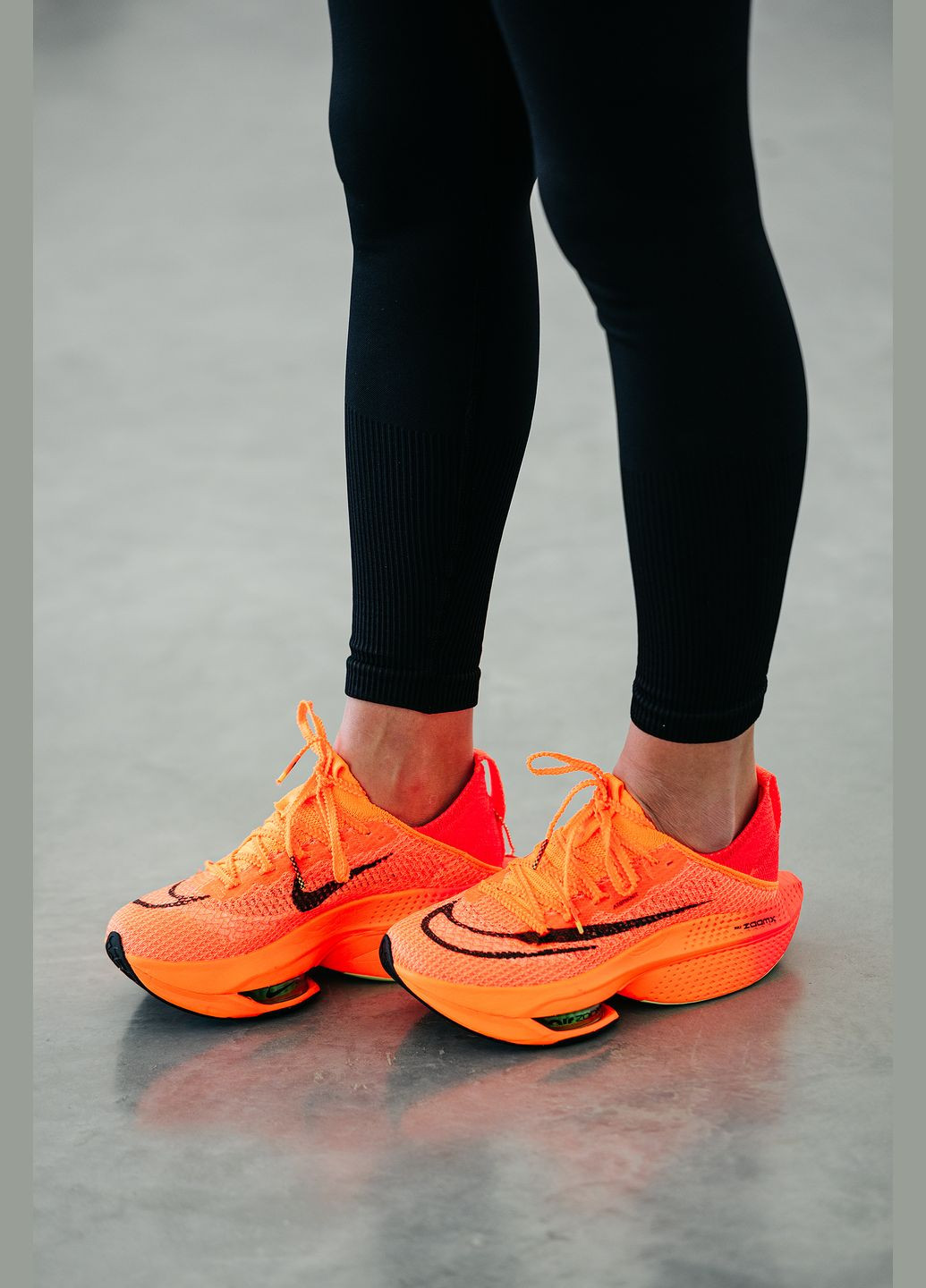 Помаранчеві всесезонні кросівки air zoom, вьетнам Nike Alphafly Orange