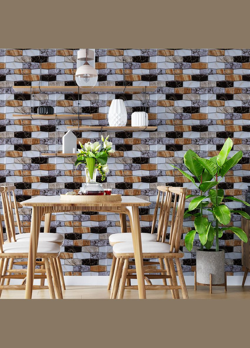 Декоративна ПВХ плитка на самоклейці квадрат 300х300х5мм, ціна за 1 шт. (СПП-605) SW-00000672 No Brand (328579220)