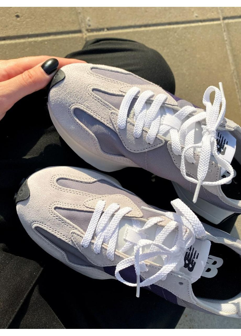 Сірі Осінні кросівки чоловічі new balance 327 grey violet нью беланс 327 No Brand