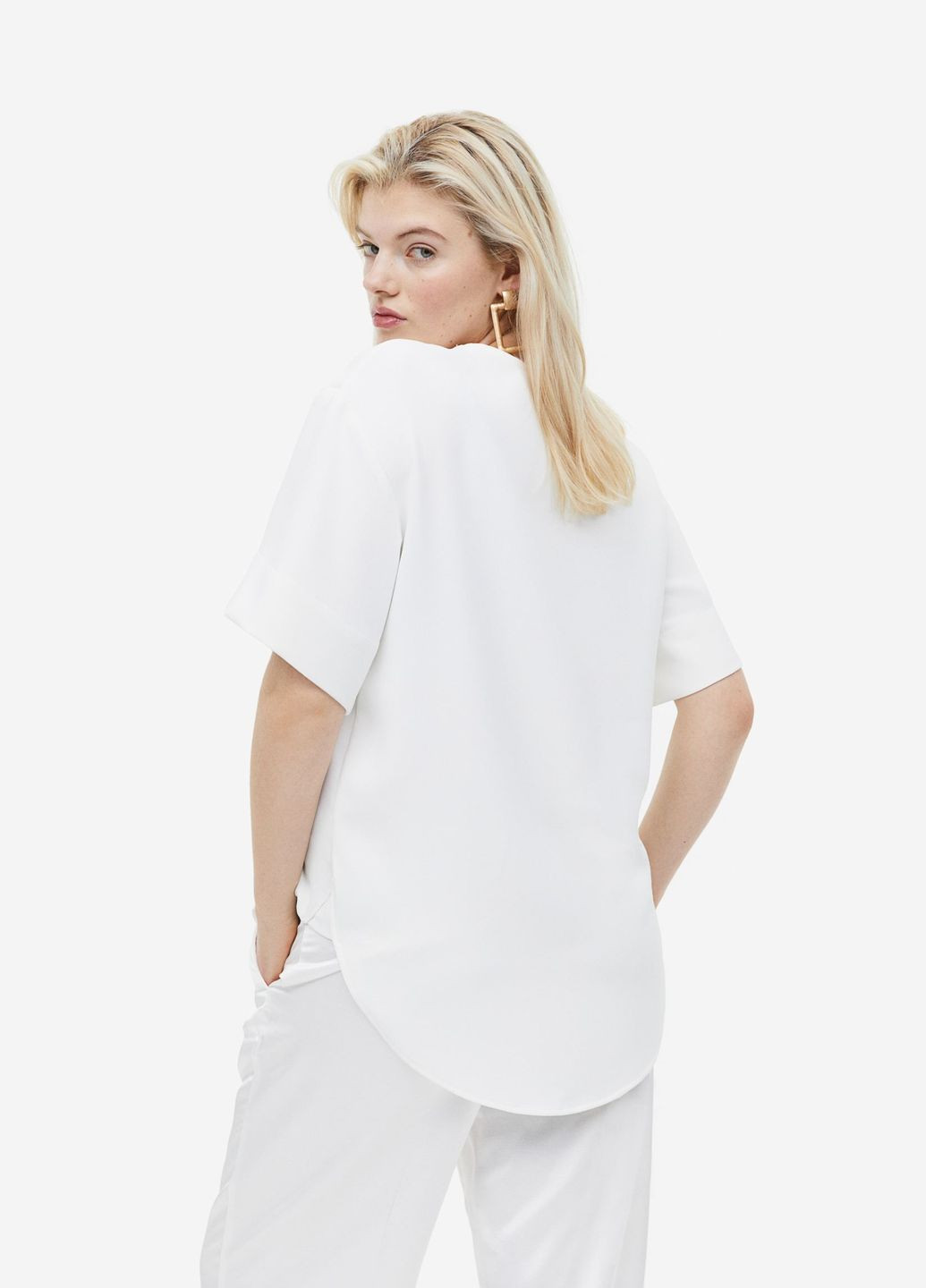 Белая блуза H&M