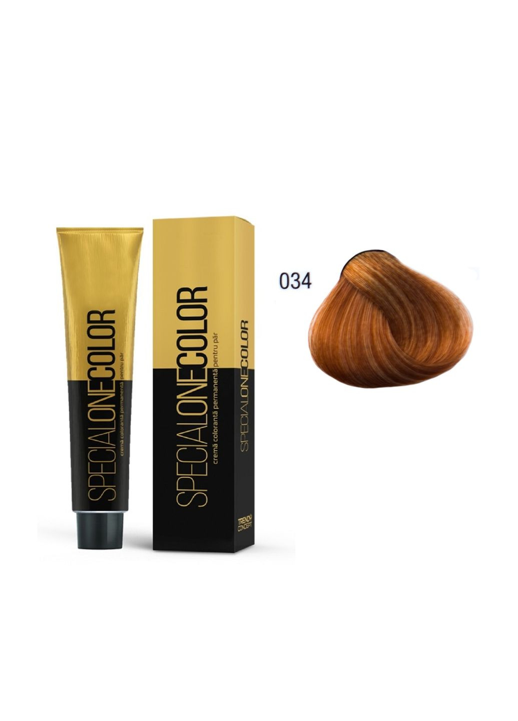 Крем-краска амиачная 0.34 GOLD 60 мл SPECIALONECOLOR Trendy Hair (362356522)