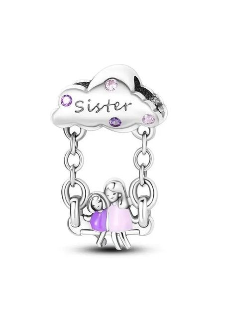 Срібна намистина "Сестра" No Brand (362177111)