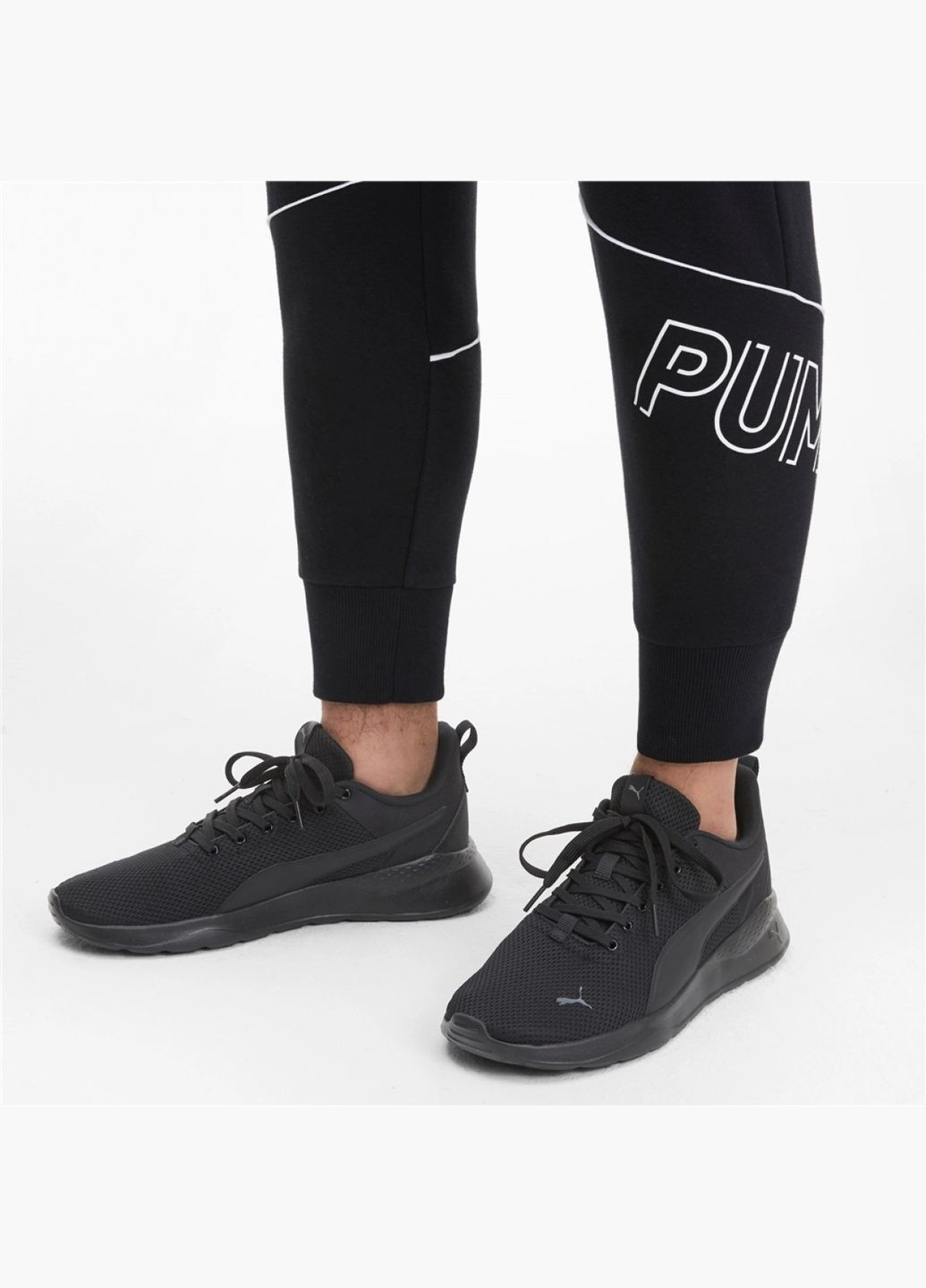 Чорні Осінні кросівки чоловічі anzarun lite black 371128-01 Puma