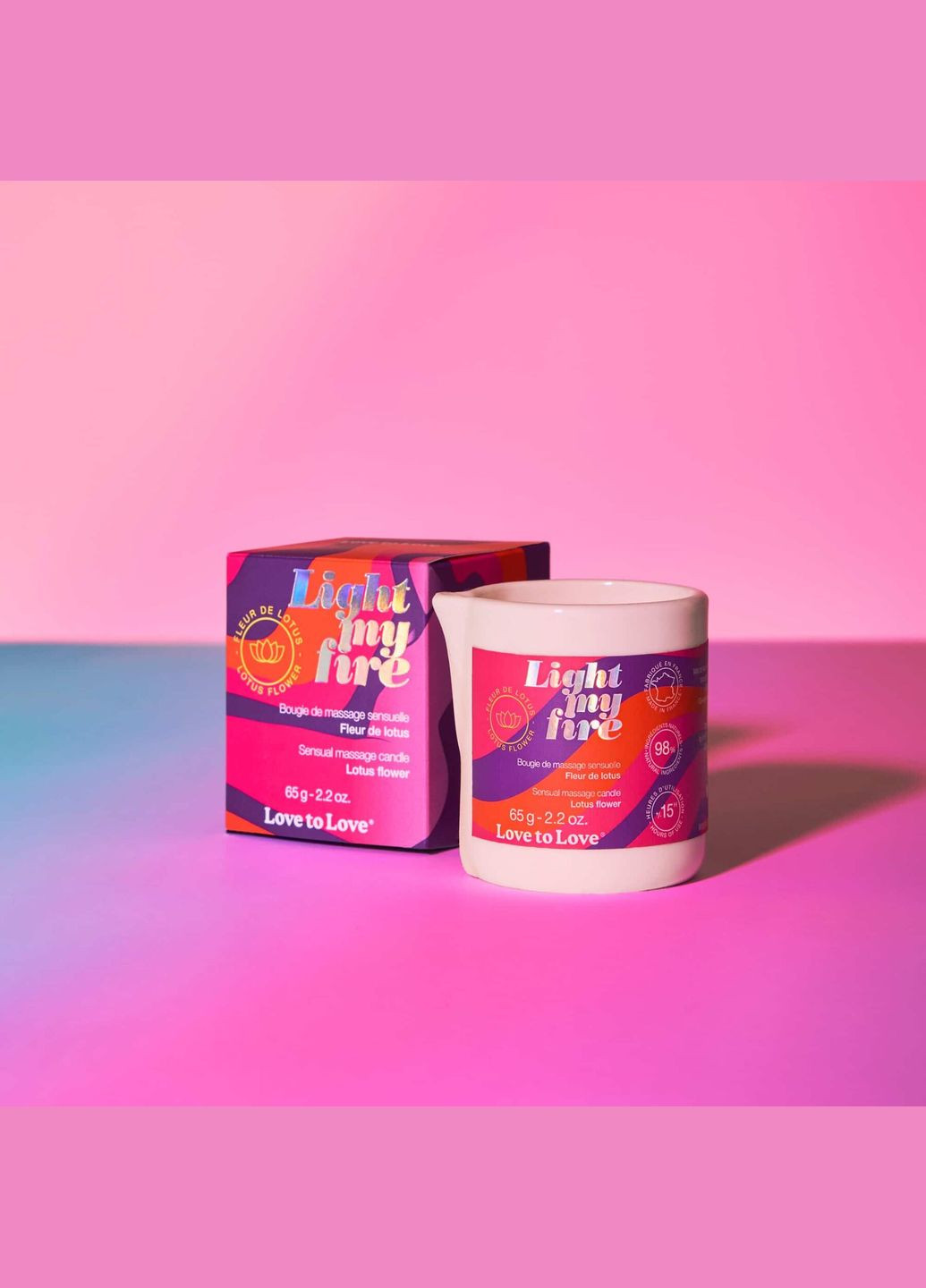 Масажна свічка LIGHT MY FIRE Lotus (65 мл) - CherryLove Love To Love (330619775)