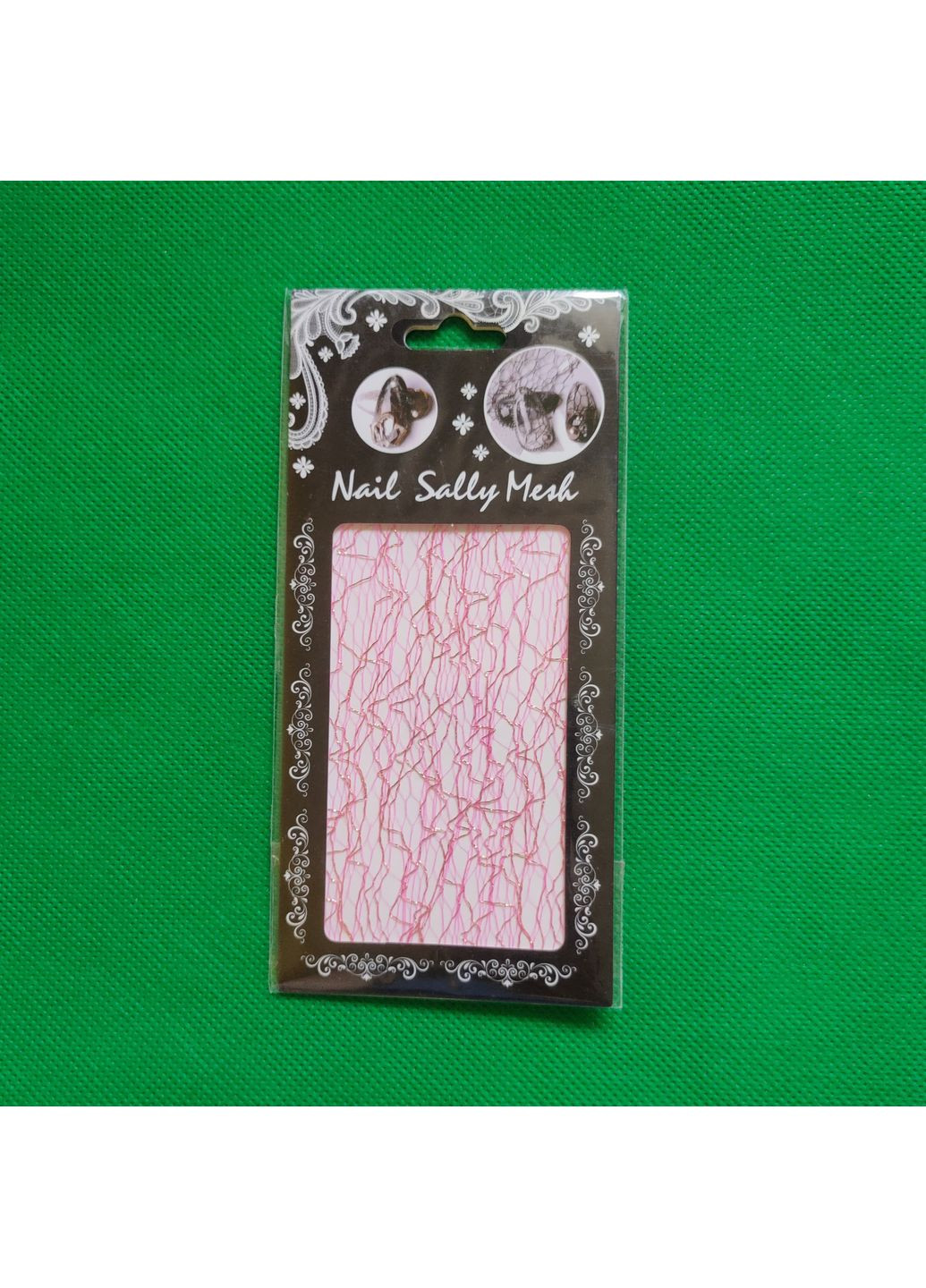 Об'ємна сіточка павутинка для дизайну нігтів малинова No Brand 3D сіточка павутинка (354820824)