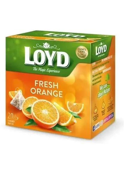 Чай фруктовый Fresh Orange с апельсиновым вкусом, в пирамидках Loyd (369154114)