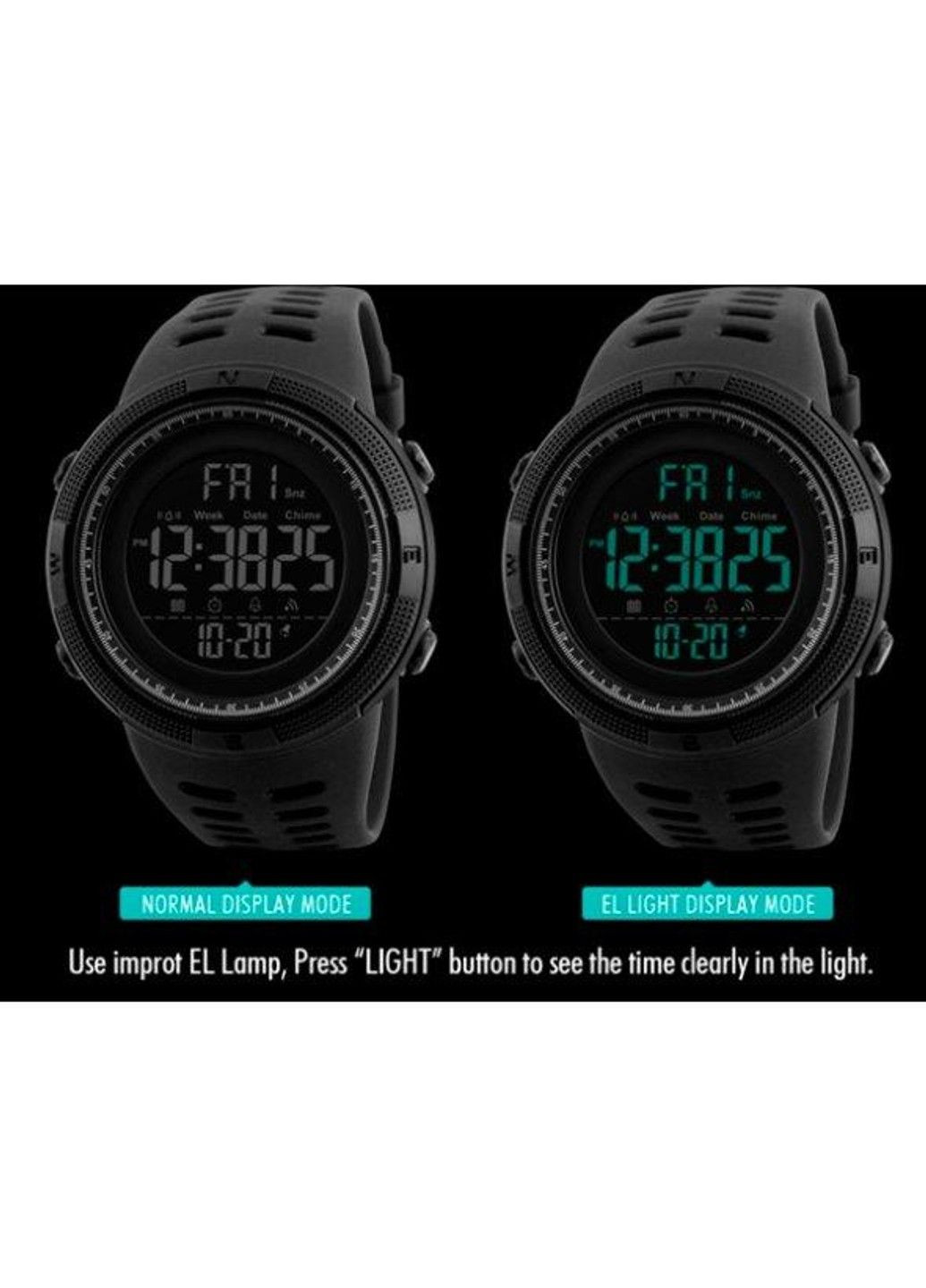 Чоловічий наручний годинник Amigo Чорний Skmei (313653667)