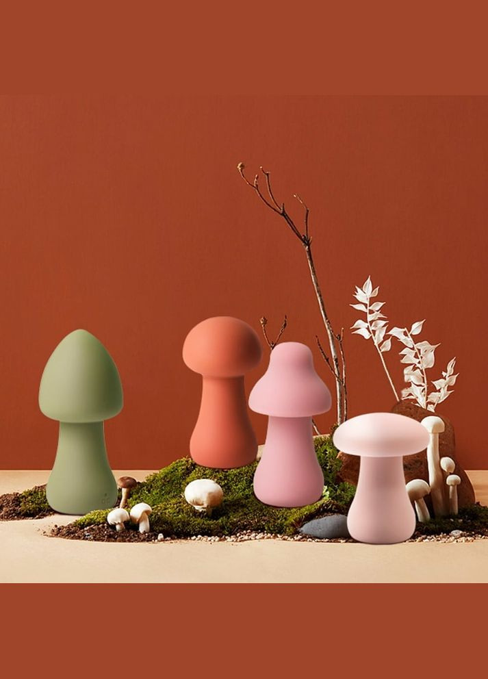 Вібратор для клітора у формі грибочка Velvet Lure Коричневий Sweet Em (298052151)