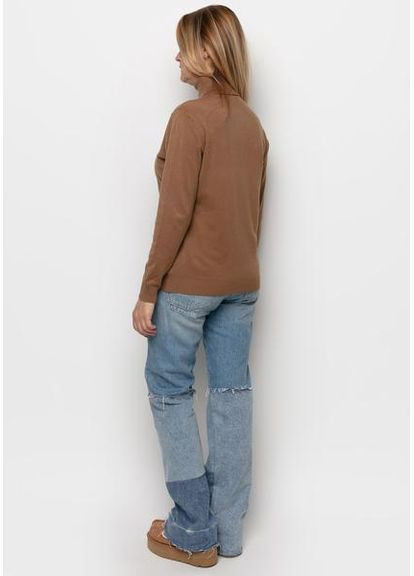 Коричневый свитер 655vk-kup coffe sam onesize Samange