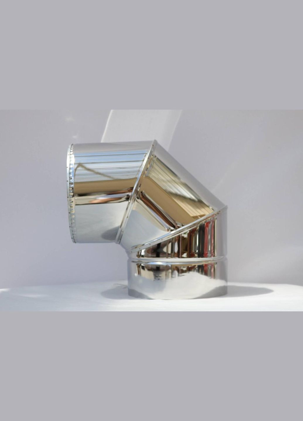 Колено для дымохода утепленное ф140/200 нерж/нерж 90гр (сендвич) Комінвент (317295511)