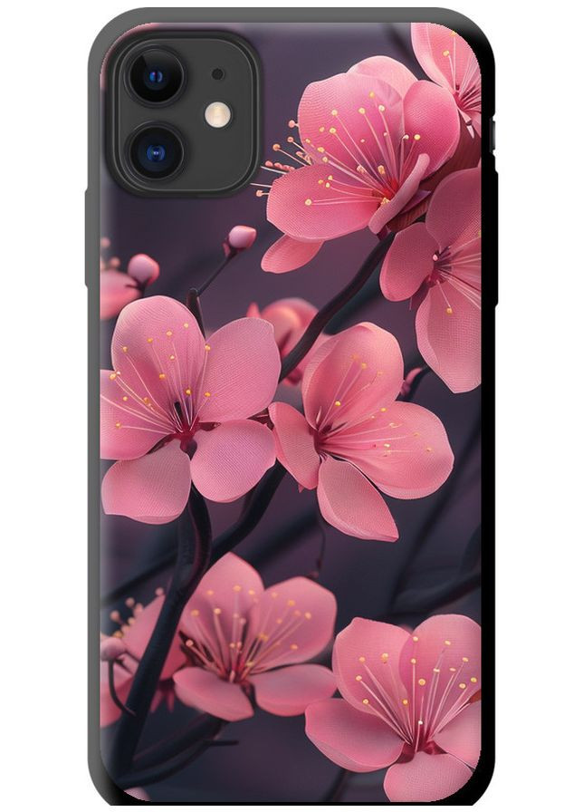 TPU чехол 'Пурпурная сакура' для Endorphone apple iphone 11 (293948415)
