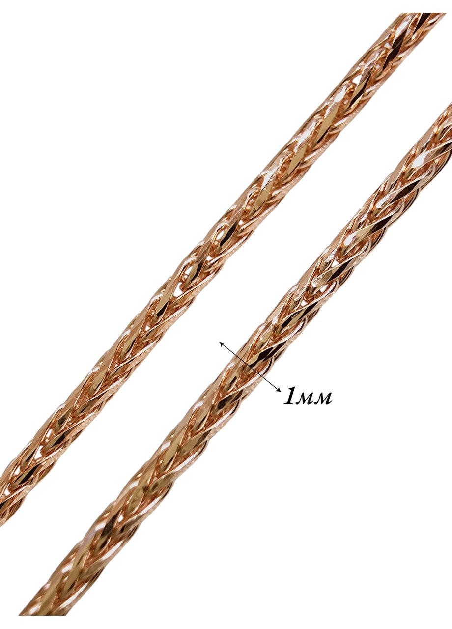 Золотий ланцюжюк «Колосок», червоне золото 585 проби (50см) ц303403-1л Столична Ювелірна Фабрика (355795729)