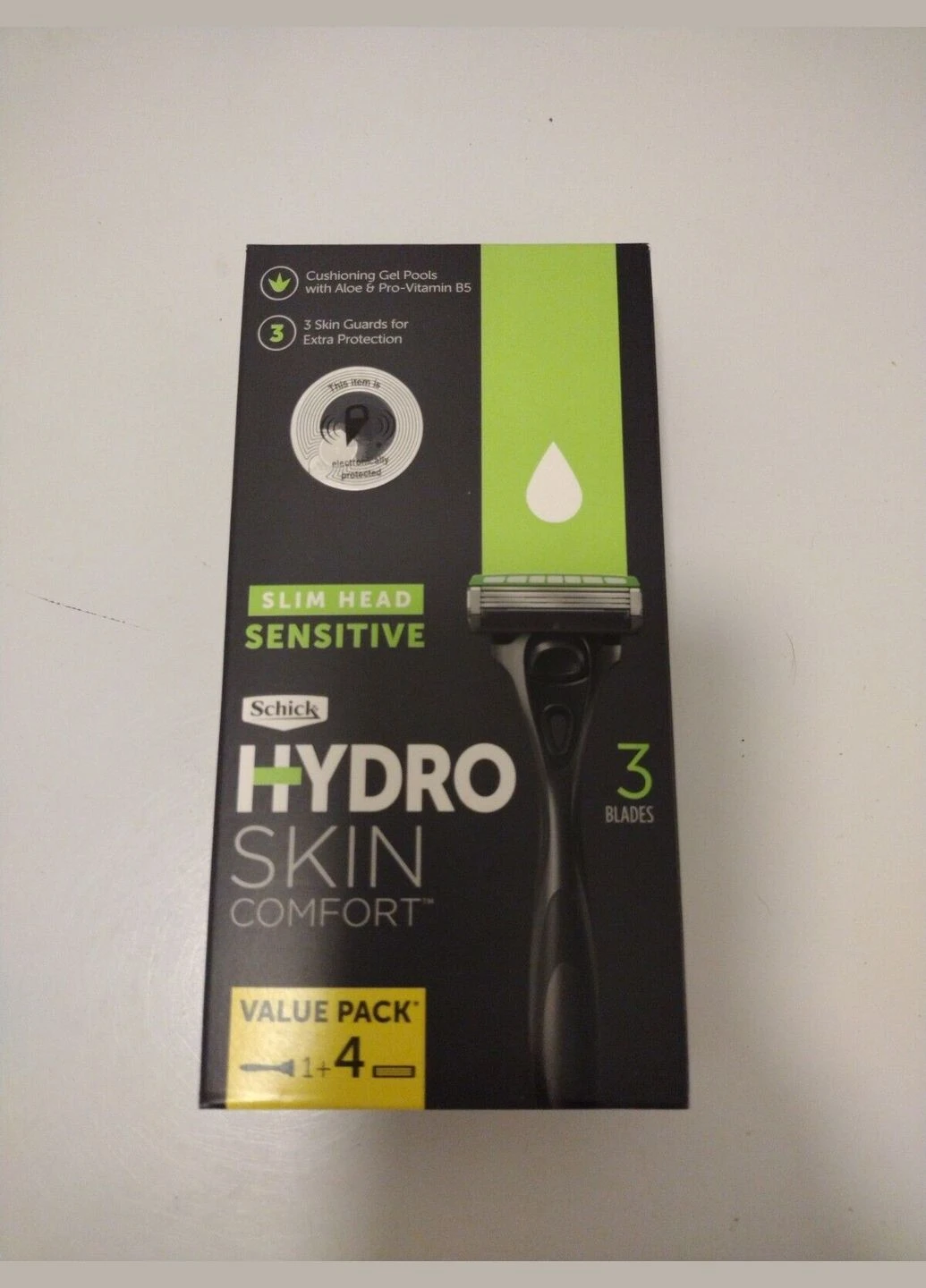 Бритва чоловіча Hydro Skin Comfort Slim Head Sensitive (1 станок + 4 картриджі) Schick (280265699)