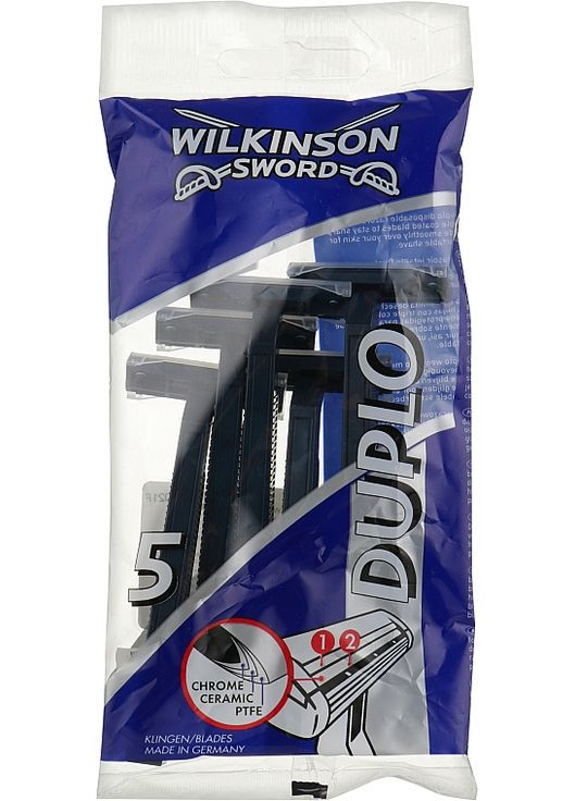Одноразовые станки, 5 шт. Duplo 5шт (1003124-46054) Wilkinson Sword (365799924)