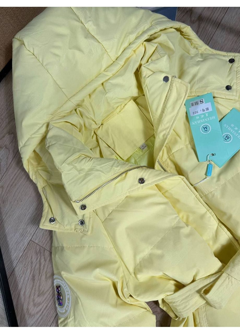 Желтая демисезонная куртка, цвет жёлтый No Brand