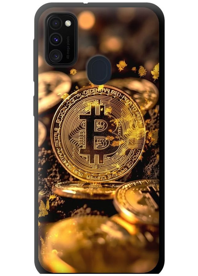 TPU чехол 'Золотая лихорадка биткойна' для Endorphone Samsung Galaxy M21 M215F (289530908)