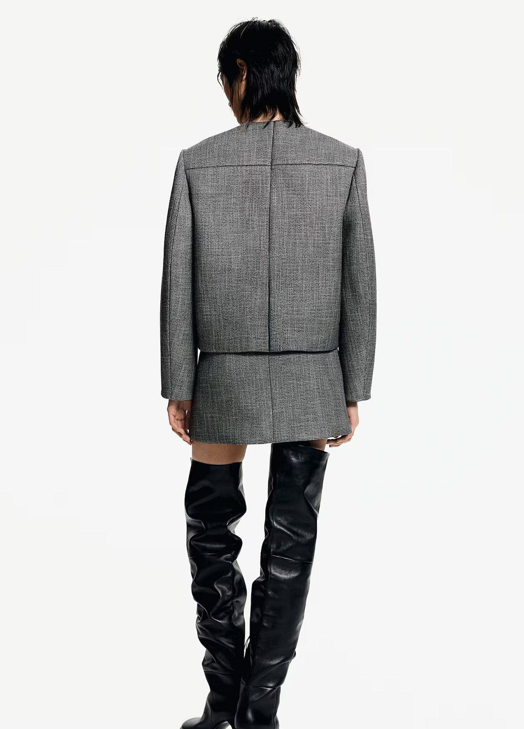 Сіра демісезонна куртка H&M