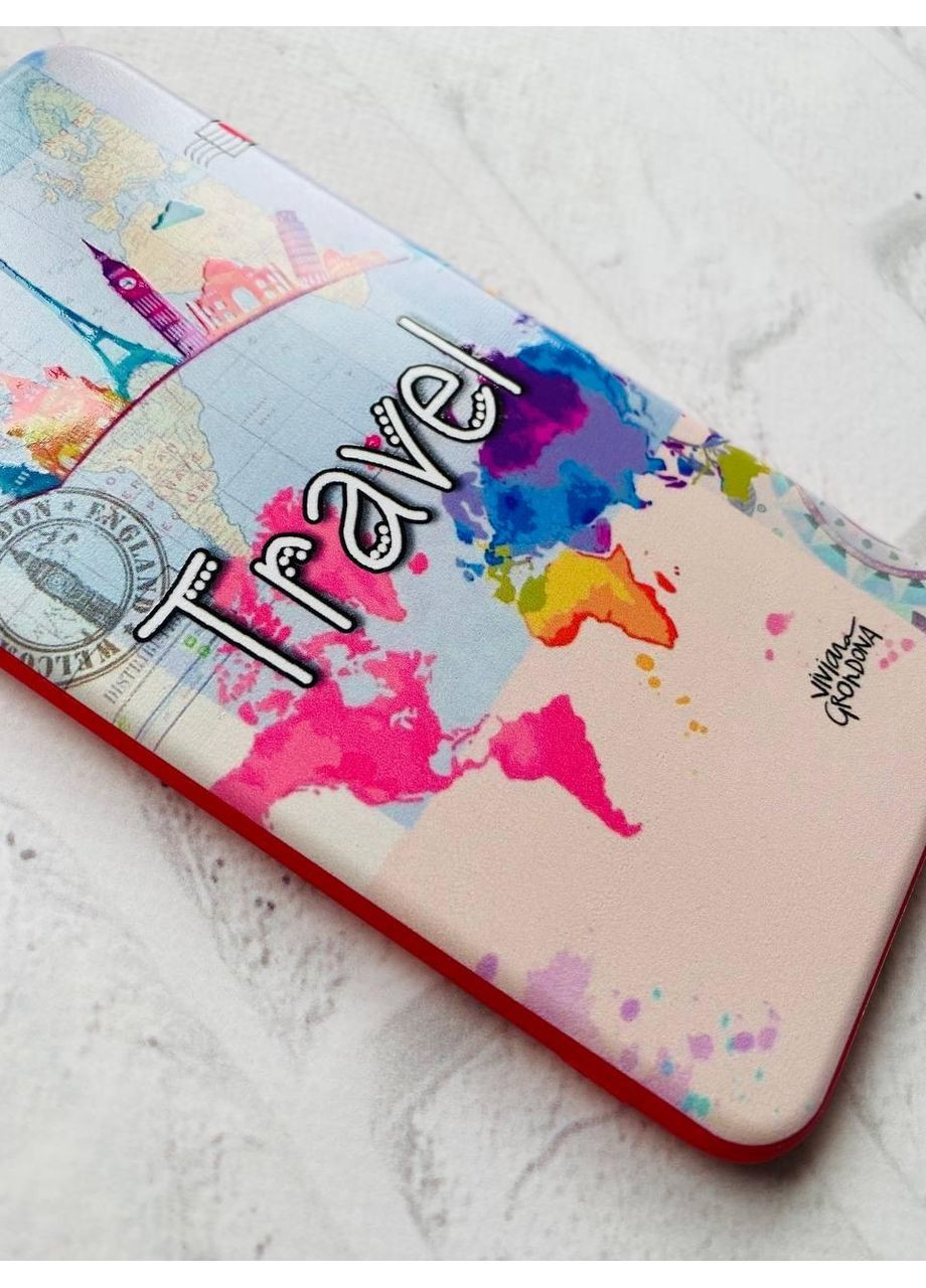 Матовый чехол с красными боками на iPhone 11 Pro Max:: Путешествие. Travel (принт 321) Creative (360681202)