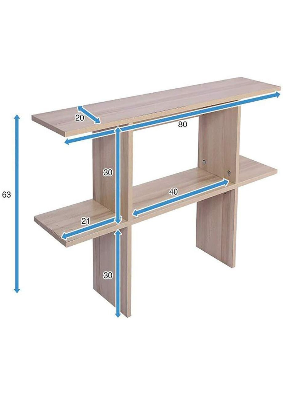 Настольная книжная полка из дерева Ильф зефир (КПЛ-000620) No Brand (328414193)