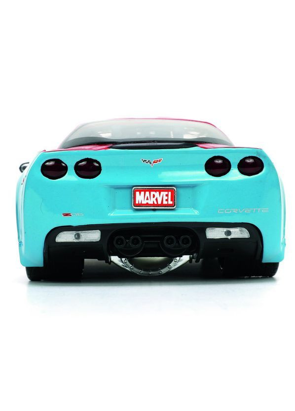 Машина металлическая Марвел Шевроле Корвет с фигуркой Доктора Стренджа, 1:24, голубой () Jada 253225024 (362184572)