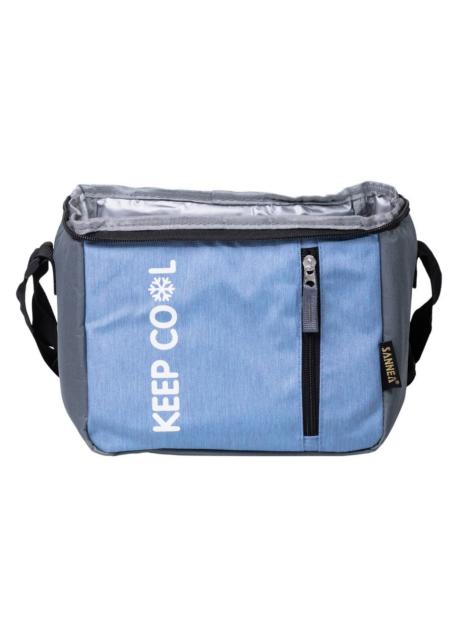 Термосумка холодильник 8 (л) для їжі, напоїв, пива холодильна сумка для риболовлі та пікніка Блакитний HP-14-16 Sannea (371236603)