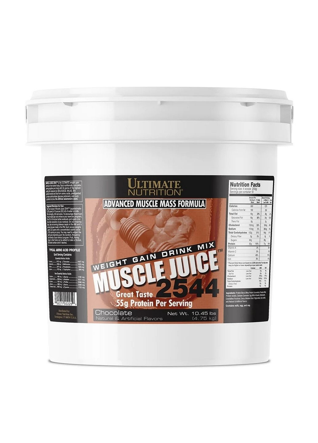 Гейнер Muscle Juice 2544, 4.75 кг Шоколад Ultimate Nutrition (293342785)