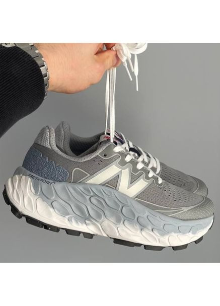 Серые демисезонные кроссовки мужские и женские new balance fresh foam grey white | нью беланс фреш фоам серые No Brand