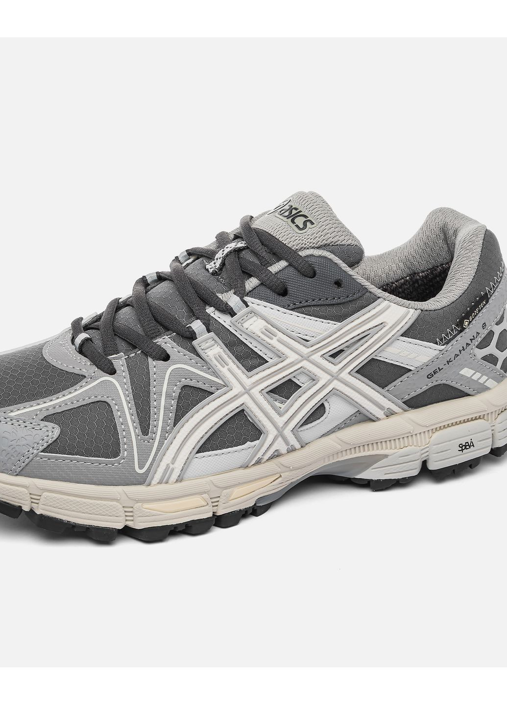 Серые демисезонные кроссовки мужские asics 'grey' gore tex No Brand Gel-Kahana 8