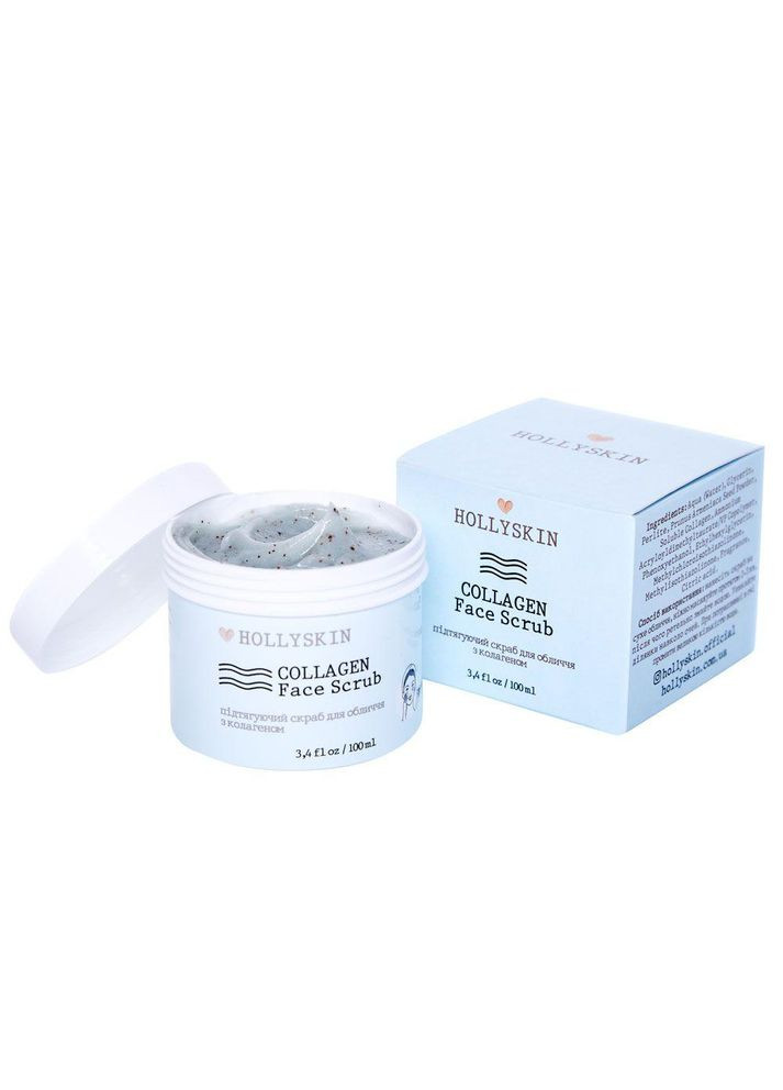 Скраб для лица с коллагеном Collagen Face Scrub, 100 мл (4823109700680) Hollyskin (366821319)