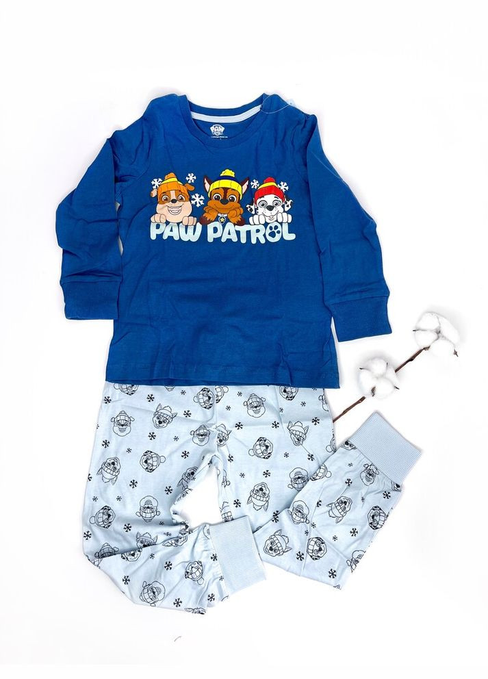 Сіра піжама 104 см синій артикул л818 Nickelodeon