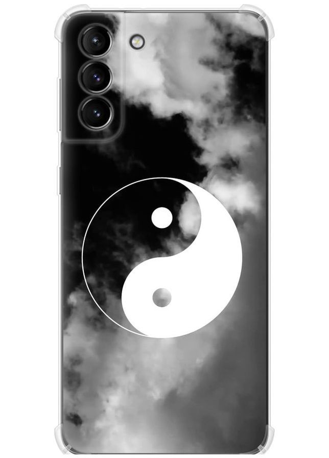 Силіконовий протиударний с посиленими кутами чохол 'Інь і янь' для Endorphone Samsung Galaxy S21 Plus (365818800)