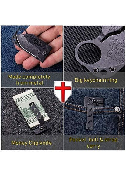 Зажим для денег — чем складной 6682 BK No Brand (370770517)