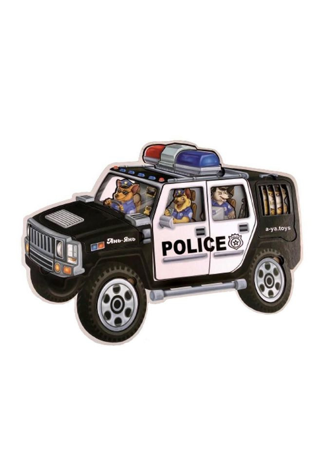 Деревянный пазл-сортер "Полиция" (ПСФ111) PSF111, 25 деталей Ubumblebees (372494845)