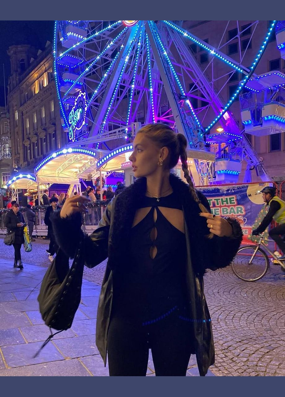 Облягаючий комбінезон Adelante комбінезон-брюки однотонний чорний повсякденний