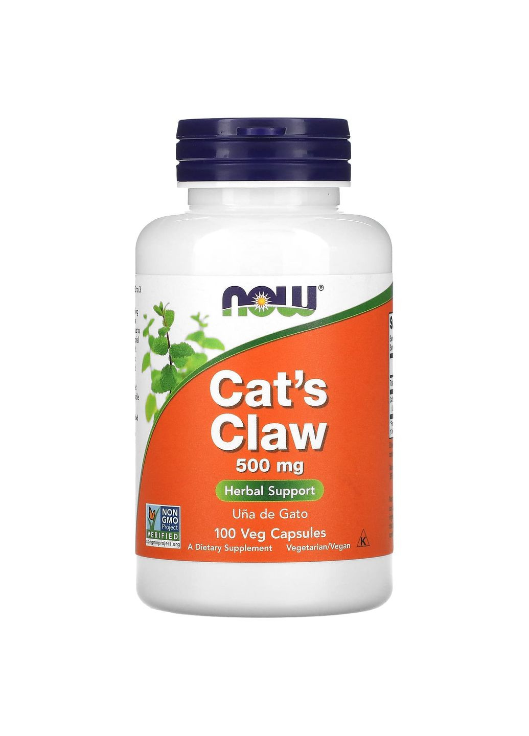 Кошачий коготь, Cat's Claw,, 500 мг, 100 вегетарианских капсул Now Foods (367985751)