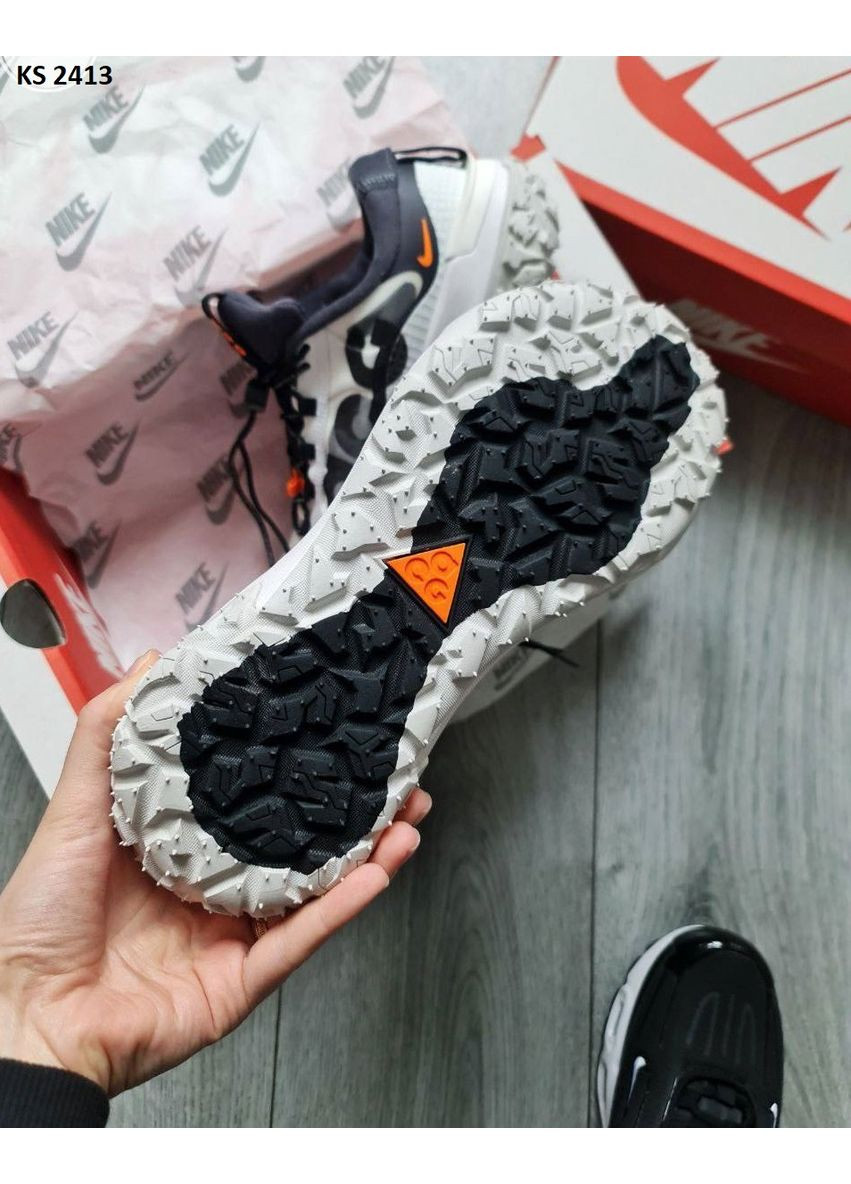 Білі Осінні кросівки чоловічі nike acg mountain fly 2 low white найк асж маунс флай No Brand