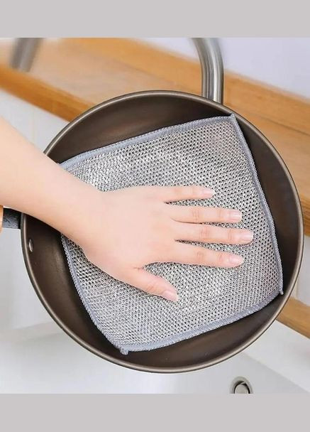 Салфетка многоразовая металлическая для кухни 20 х 20 No Brand (330778157)