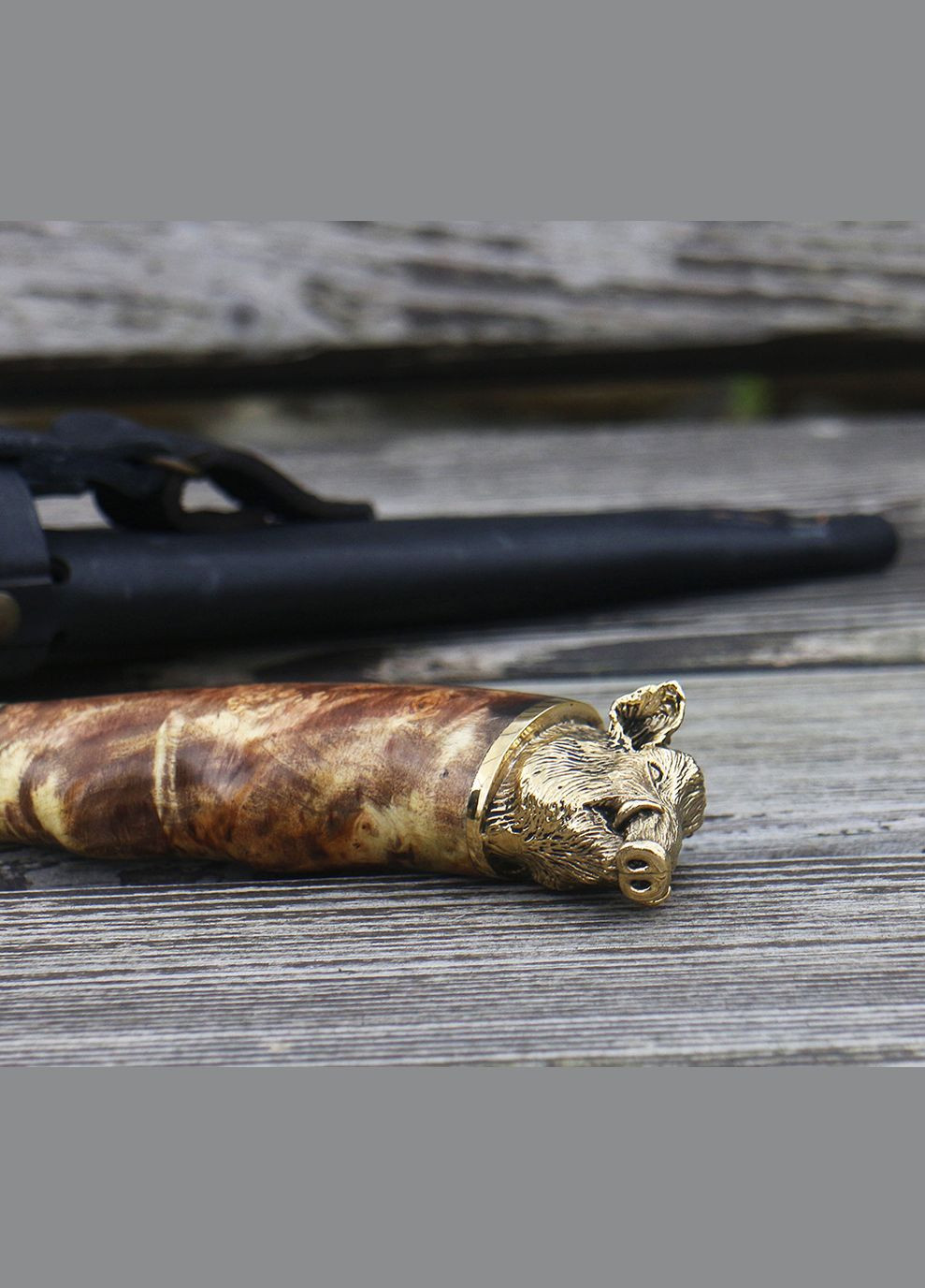 Мисливський ніж Кабан бронза ручної роботи (Н021) Гранд Презент (279382084)