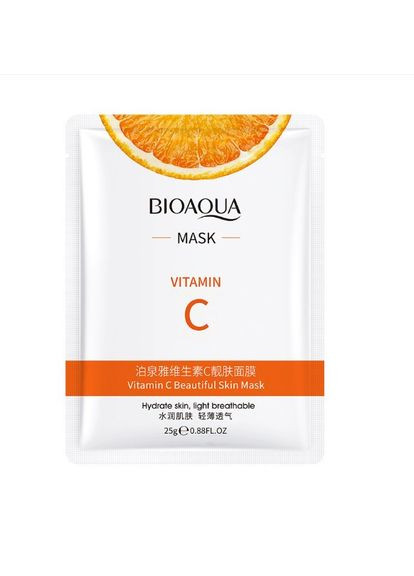 Маска для обличчя з екстрактом апельсина Bioaqua Cahnsai Vitamin C Facial Mask, 25 г. SADOER (294205896)