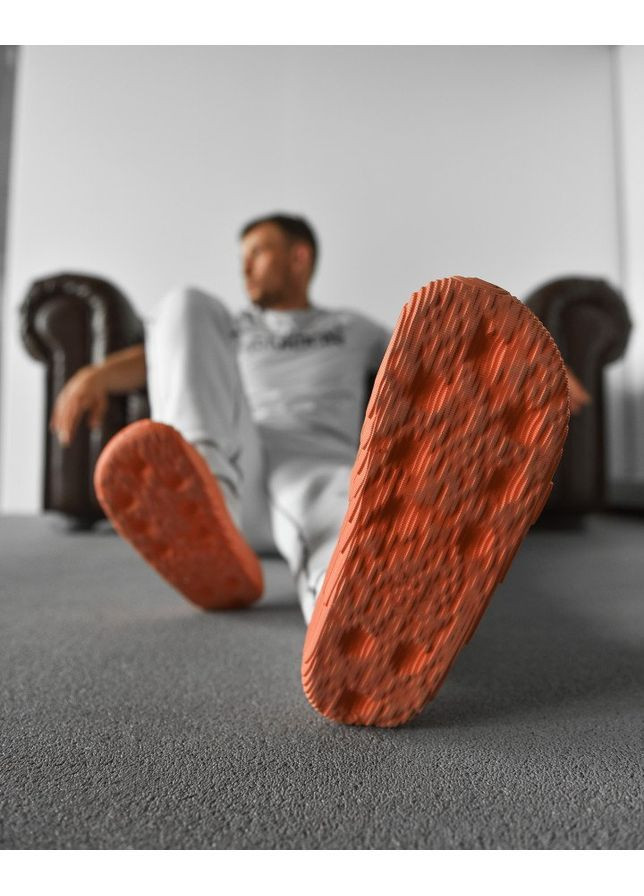 Помаранчеві Літні чоловічі капці slide mountain No Brand