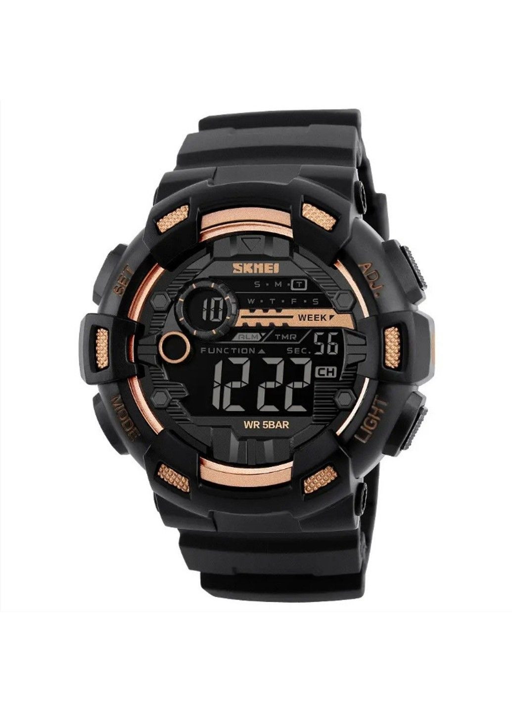 Чоловічий наручний годинник Champion 1243A Чорний з золотим Skmei (314483178)