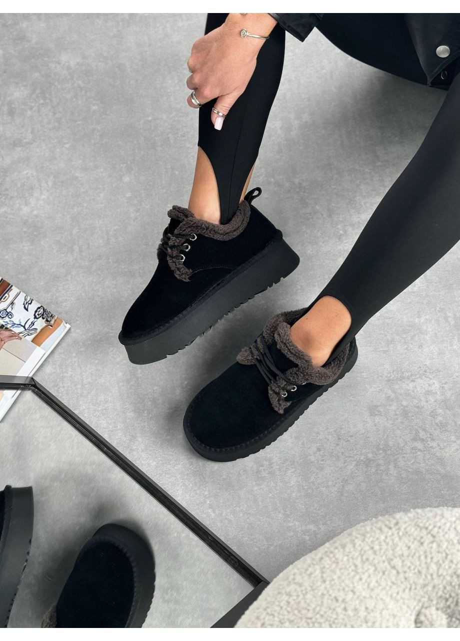 Замшевые Угги на шнуровке Helen (362562530)