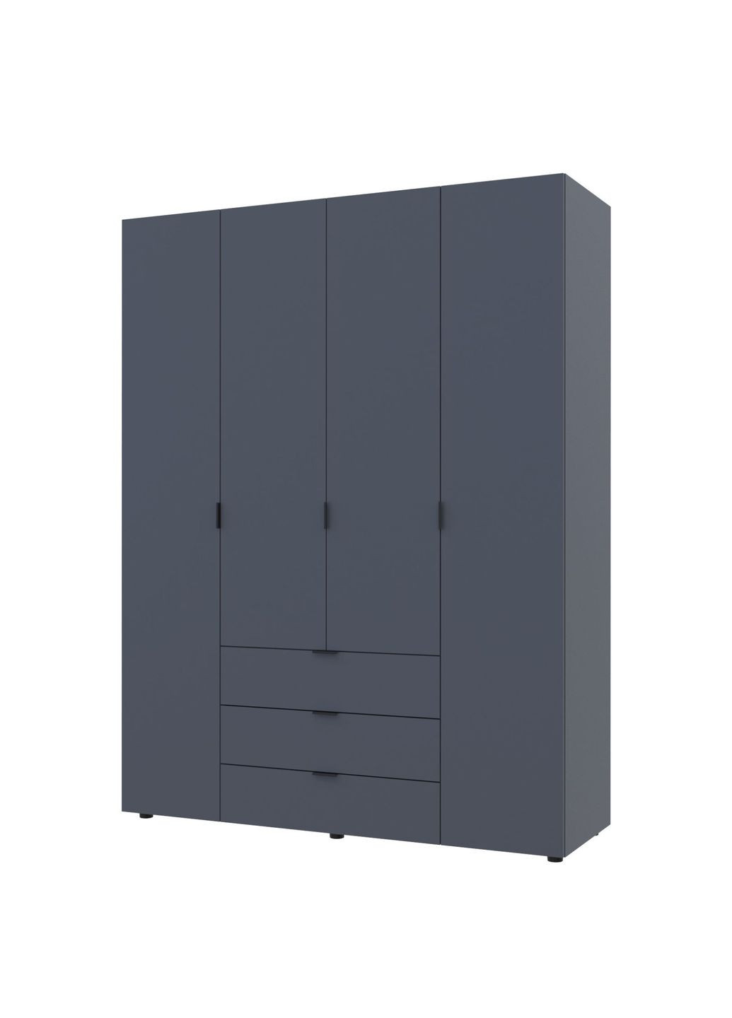 Шкаф распашный для одежды Гелар 155х49,5х203,4 см Графит (DRS-011109) Doros (361998786)