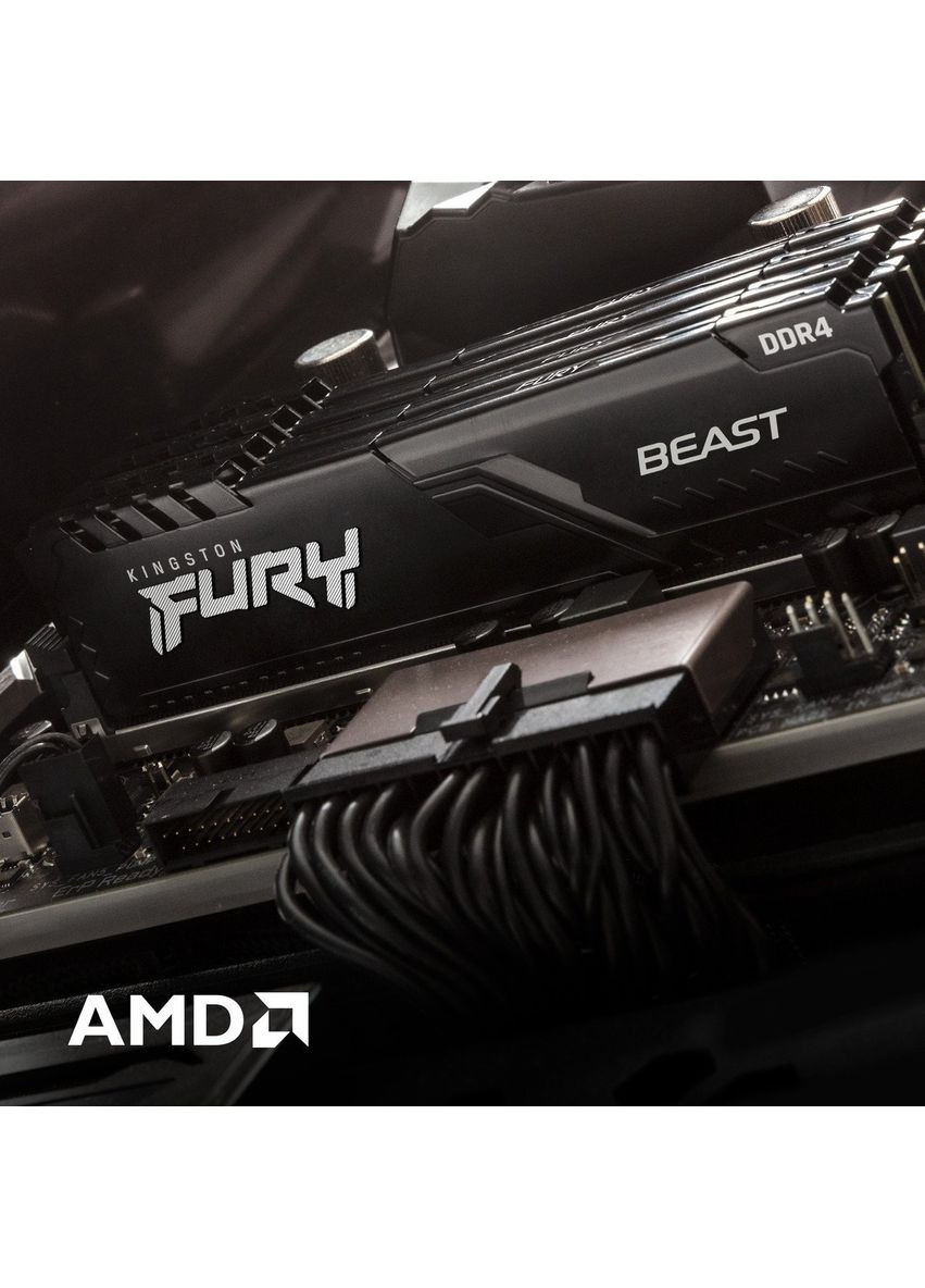 Модуль пам`ятi DDR4 16GB/3200 Fury Beast Black (KF432C16BB1/16WP) Kingston (363833805)